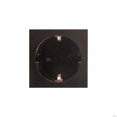 Módulo de enchufe de placa europea Euro Shuko negro estándar británico