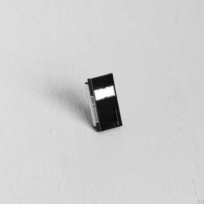 Módulo conector RJ45 CAT6 para placa europea, color negro, estándar británico