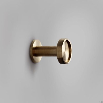 Colgador de pared Ina S W Latón, cepillado sin pintar