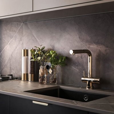 Tirador para mueble Edge Lip 120 Latón Pulido Sin Pintar