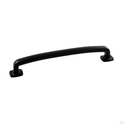 Tirador para mueble Retro 160. Metal negro