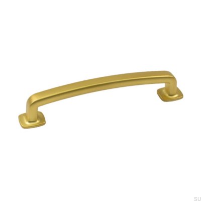 Tirador para mueble Retro 128, oro cepillado
