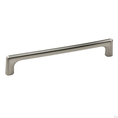 Tirador para mueble corredizo Studio 160, plata cepillada
