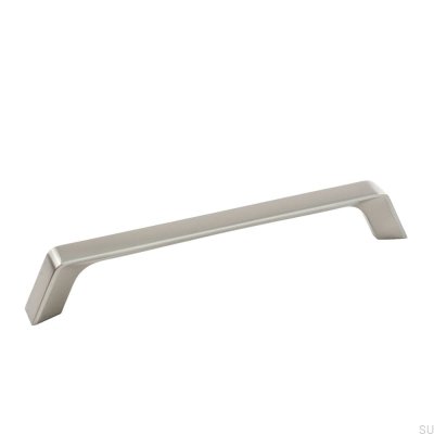 Tirador para mueble rectangular Frank 160 Plata cepillado