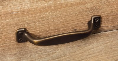 Tirador para mueble alargado Ava 96 Antique gold