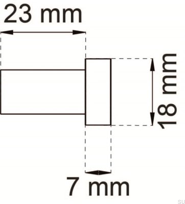 Colgador de pared 1368 Silver Steel
