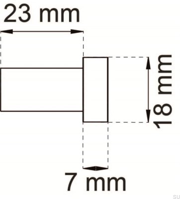 Colgador de pared 1368 Cromo pulido