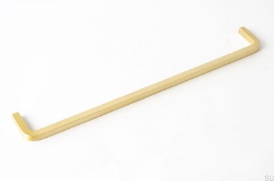 Tirador para mueble alargado Rosca 224 Latón Cepillado Sin pintar