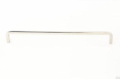 Tirador para mueble alargado Rosca 224 Acero Pulido