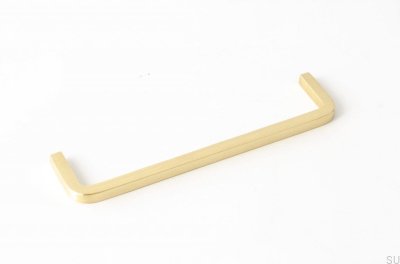 Tirador largo para mueble Thread 128 Latón Cepillado Sin pintar