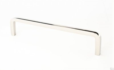 Tirador para mueble alargado Rosca 128 Acero Pulido