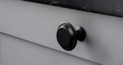 Pomo para mueble Land 40 Metal negro