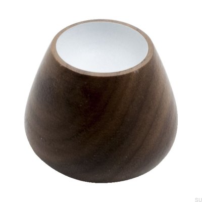 Pomo para muebles Flower Bud-34 Madera, nogal, blanco