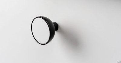Bol Perchero de pared negro con Eco blanco