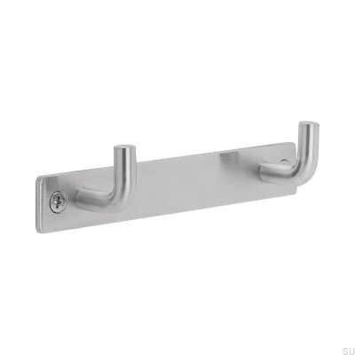 Colgador de pared Strand 2 Acero pulido