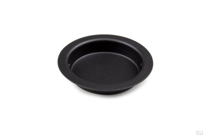 Tirador empotrado para puertas correderas 200 Negro (2 piezas)
