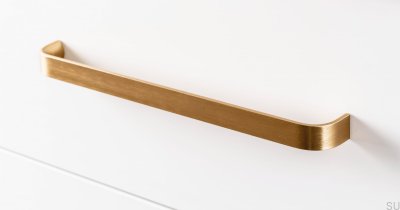 Tirador para mueble rectangular Sense Mini 256 Gold Brushed