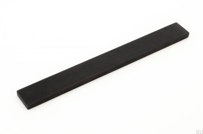 Manija para muebles Clean Cut 128 de aluminio negro
