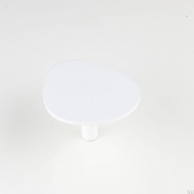 Pomo para mueble Ink White acero