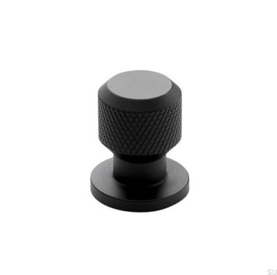 Manor Pomo para mueble redondo Metal negro
