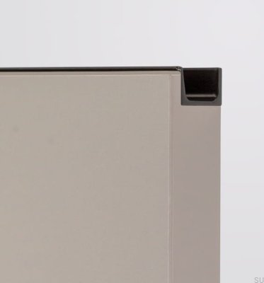 Tirador para borde de mueble Jey2 797 Aluminio negro