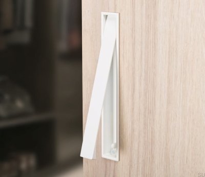 Tirador para mueble empotrado Clos 128 Metal Blanco