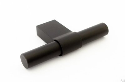 Pomo para mueble T-Bar Line Big 12 Aluminio negro