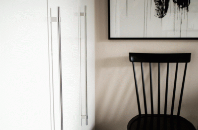 Tirador para mueble longitudinal Line Big 592 Acero Pulido