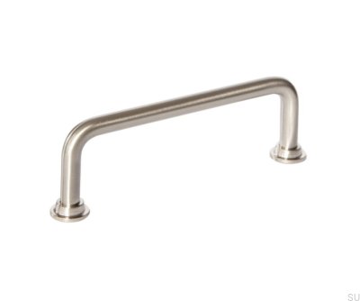 Tirador alargado para mueble 1353 128 Care Acero Lacado Plata