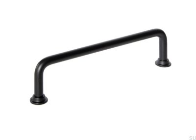 Tirador para mueble alargado 1353 128 Care Metal negro