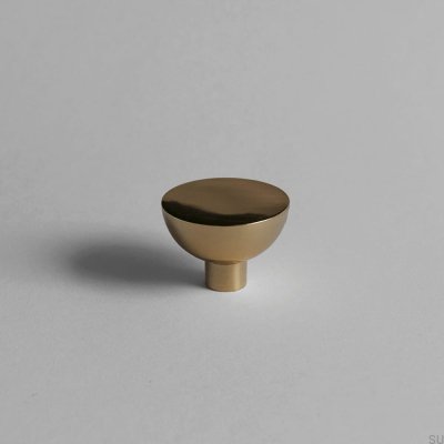 Pomo para mueble Luna M, latón pulido