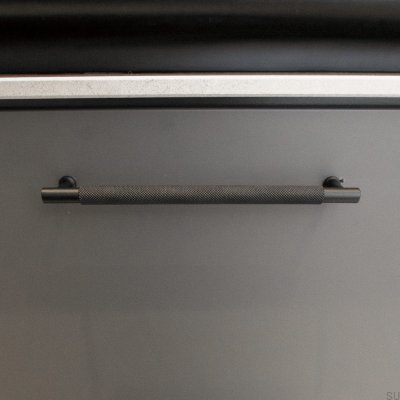 Tirador para mueble rectangular Lexington 128 Latón Negro (2 piezas)