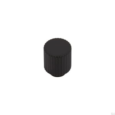 Pomo para muebles Helix Stripe Metal Negro