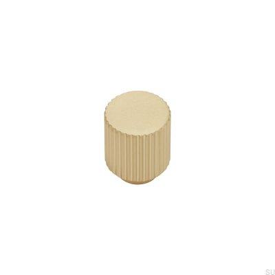 Pomo para mueble Helix Stripe en Brushed Gold