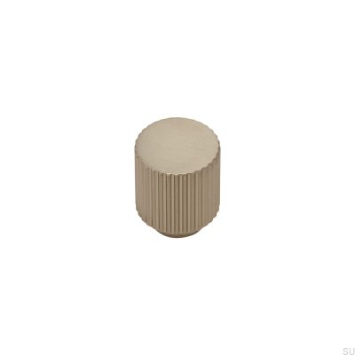 Pomo para mueble Helix Stripe Silver Metal Brushed (Inox Look)