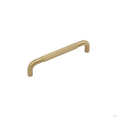 Tirador para mueble alargado Helix Stripe 128 Gold Brushed