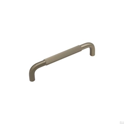 Tirador para mueble alargado Helix Stripe 128 Silver Brushed