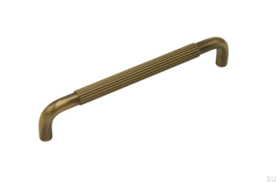 Tirador para mueble alargado Helix Stripe 160 Bronce antiguo