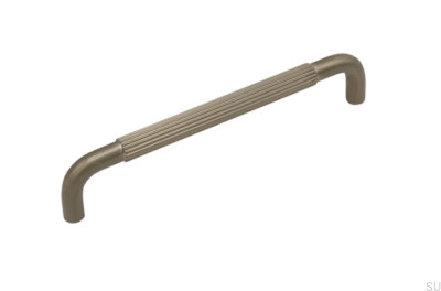 Tirador para mueble alargado Helix Stripe 160 Plata cepillado