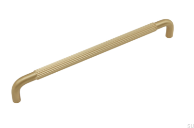 Tirador para mueble alargado Helix Stripe 224 Gold Brushed