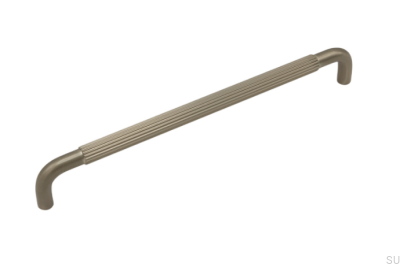 Tirador para mueble alargado Helix Stripe 224 Silver Brushed