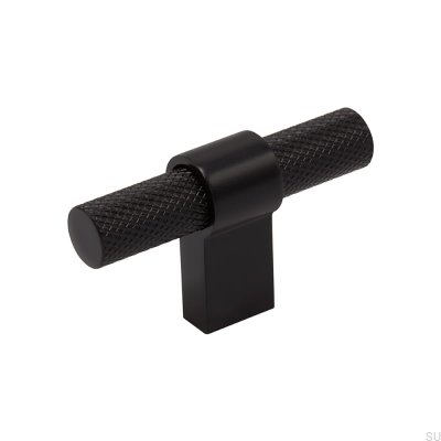 Pomo para mueble T-Bar Helix Metal Negro