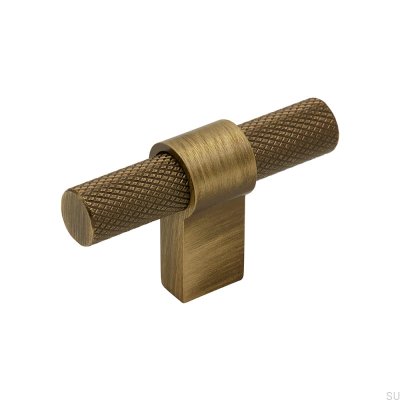 Perilla para muebles T-Bar Helix Bronce antiguo