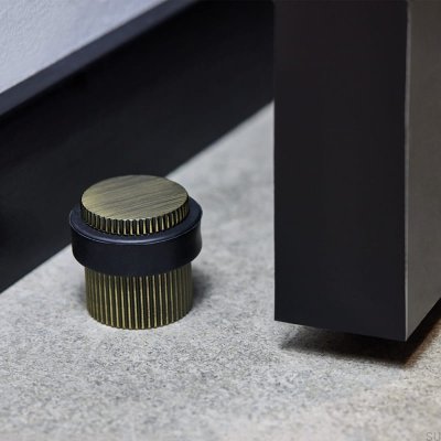 Pie de página Tapón de suelo Helix Stripe Bronce antiguo
