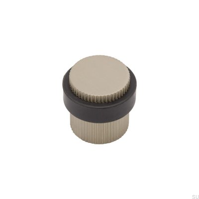 Footer Helix Stripe Tope de puerta de piso plateado