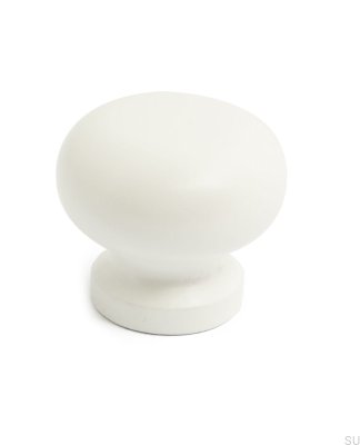 Pomo para mueble David Wooden blanco (2 piezas)