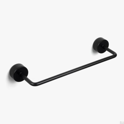 Tirador para mueble rectangular Luciola 128 Aluminio Negro