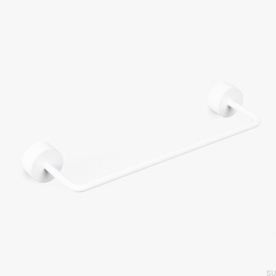 Tirador para mueble rectangular Luciola 128 Aluminio Blanco