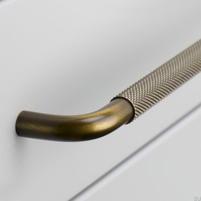 Tirador para mueble alargado Helix 608 Bronce Antiguo