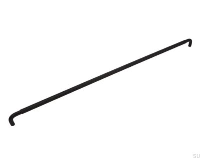 Tirador para mueble alargado Helix 608, aluminio, negro mate
